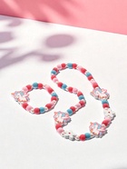 Набор детских украшений Выбражулька «Единорожки милые», 2 предмета: бусы, браслет, розовый - Фото 8