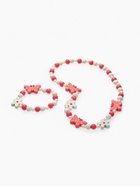 Набор детских украшений Выбражулька «Бабочки и цветы», 2 предмета: бусы, браслет, разноцветный - Фото 4