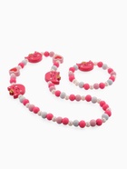 Набор детских украшений «Выбражулька. Кошечка в короне», 2 предмета: бусы, браслет, красно-розовый - Фото 6