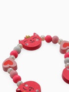 Набор детских украшений «Выбражулька. Кошечка в короне», 2 предмета: бусы, браслет, красно-розовый - Фото 5