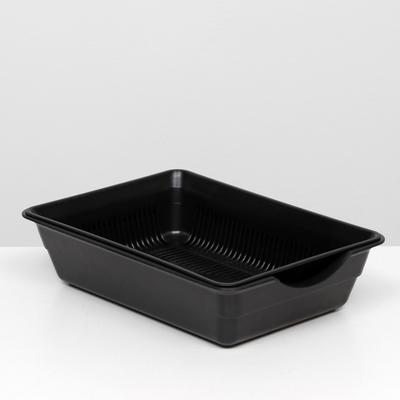 Туалет глубокий с сеткой 36 х 25 х 9 см, чёрный