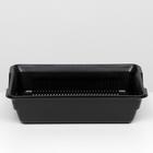 Туалет глубокий с сеткой 36 х 25 х 9 см, чёрный - Фото 2