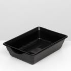 Туалет глубокий с сеткой 36 х 25 х 9 см, чёрный - Фото 3