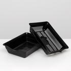 Туалет глубокий с сеткой 36 х 25 х 9 см, чёрный - Фото 4