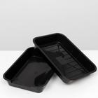 Лоток с сеткой №3, 36 х 26 х 6,5 см, чёрный - Фото 4