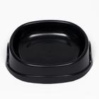 Миска №1 "Нулевка" 0,2 л, 13,5 х 12,5 х 3 см, чёрная - фото 35638156