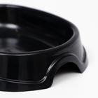 Миска №1 "Нулевка" 0,2 л, 13,5 х 12,5 х 3 см, чёрная - фото 35638157