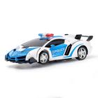 УЦЕНКА (помята упаковка) Робот радиоуправляемый «Полицейский», трансформируется, ездит, световые эффекты, трансформируется с пульта - Фото 4