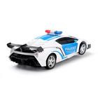 УЦЕНКА (помята упаковка) Робот радиоуправляемый «Полицейский», трансформируется, ездит, световые эффекты, трансформируется с пульта - Фото 5