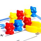 Развивающий набор «Цветные пинцеты» с мишками, в пакете - фото 32133104