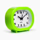 Часы - будильник настольные "Классика" на ножках, дискретный ход, 10 х 8.5 см, АА, зеленые - Фото 2