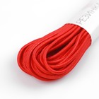 Резинка шляпная, 2 мм, 9±0.5 м, 2 отрезка, красная - Фото 2