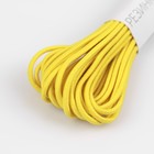Резинка шляпная, 2 мм, 9±0.5 м, 2 отрезка, жёлтая - Фото 2