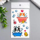 Татуировка на тело цветная "Пёсики корги" МИКС 12х7,5 см (комплект 5 шт) - фото 24627801