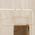 Плечики - вешалка для брюк и юбок SAVANNA Wood, 37×22×1,5 см, цвет розовый - Фото 2