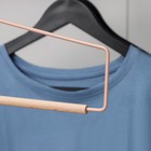 Плечики для брюк и юбок SAVANNA Wood, 1 перекладина, 37×22×1,5 см цвет розовый - Фото 1
