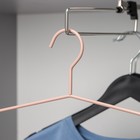 Плечики - вешалки многоуровневые для брюк и юбок SAVANNA Wood, 3 перекладины, 37×32×1.1 см, розовые - Фото 5