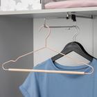 Плечики для одежды SAVANNA Wood, 41.5×22.5×1 см, розовые - Фото 5