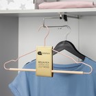 Плечики для одежды SAVANNA Wood, 41.5×22.5×1 см, розовые - Фото 8