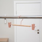 Плечики для брюк и юбок SAVANNA Wood, 28×13×2.8 см, розовые - Фото 8