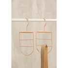 Плечики для ремней и шарфов SAVANNA Wood, 11,3×24×1,1 см, цвет розовый - Фото 2