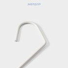 Вешалка для брюк и юбок SAVANNA Wood, 36×21.5×1.1 см, многоуровневая, белая - Фото 2