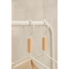Плечики для одежды с усиленными плечиками SAVANNA Wood, 42×22×3,2 см, цвет белый - Фото 3