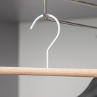 Плечики для брюк и юбок SAVANNA Wood, 28×11,5×2,8 см, цвет белый - Фото 6