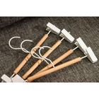 Плечики для брюк и юбок SAVANNA Wood, 28×11,5×2,8 см, цвет белый - Фото 4