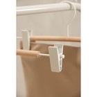 Плечики для брюк и юбок SAVANNA Wood, 28×11,5×2,8 см, цвет белый - Фото 3