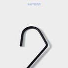 Вешалка для брюк и юбок SAVANNA Wood, 36×21.5×1.1 см, многоуровневая, чёрная - Фото 3