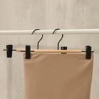 Плечики для брюк и юбок SAVANNA Wood, 28×11.5×2.8 см, чёрные - Фото 7