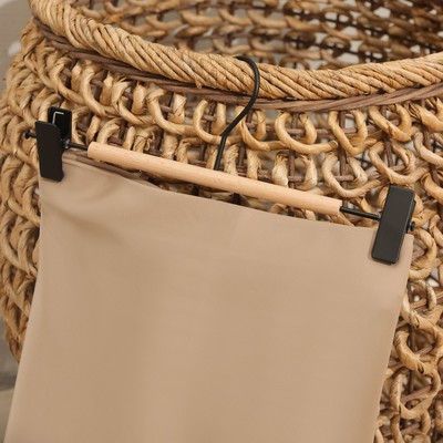 Плечики для брюк и юбок SAVANNA Wood, 28×11.5×2.8 см, чёрные