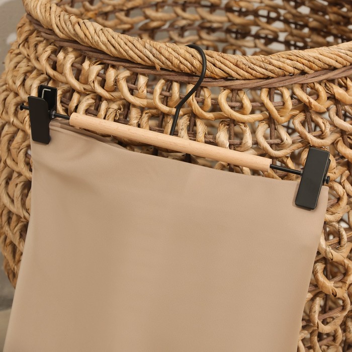 Плечики для брюк и юбок SAVANNA Wood, 28×11.5×2.8 см, чёрные