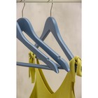 Плечики деревянные для одежды SAVANNA «Тэри», 44,5×23×1,2 см, цвет графитовый - Фото 3