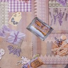 Клеёнка на стол на тканевой основе Доляна «Лаванда», рулон 20 метров, ширина 137 см, общая толщина 0,22 мм, цвет коричневый - фото 33477471