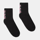 Носки новогодние мужские «Снеговики» MINAKU цвет чёрный, размер 40-41 - фото 1615177