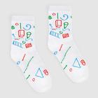 Носки женские MINAKU «Геометрия», цвет белый, размер 38-39 (25 см) 7313574