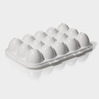 Контейнер для хранения яиц, 15 ячеек, 27×18,5×7,5 см, цвет белый - Фото 2