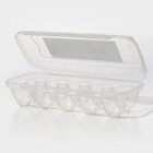 Контейнер для хранения яиц, 10 ячеек, 26,5×12,5×7 см - Фото 4