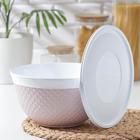 Миска с крышкой, 4 л, 25×14 см, цвет МИКС - фото 23153218