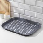 Поднос с антискользящим покрытием, 45×35,5 см, цвет МИКС - фото 23153233