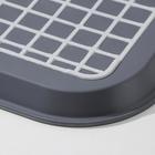 Поднос с антискользящим покрытием, 45×35,5 см, цвет МИКС - фото 23153234