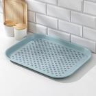 Поднос с антискользящим покрытием, 45×35,5 см, цвет МИКС - фото 23153235