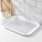 Поднос с антискользящим покрытием, 45×35,5 см, цвет МИКС - фото 23153236