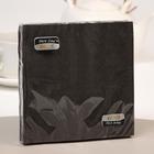 Салфетки бумажные New Line Fresco «Черные», 33x33 2 слоя 20 шт. - Фото 1