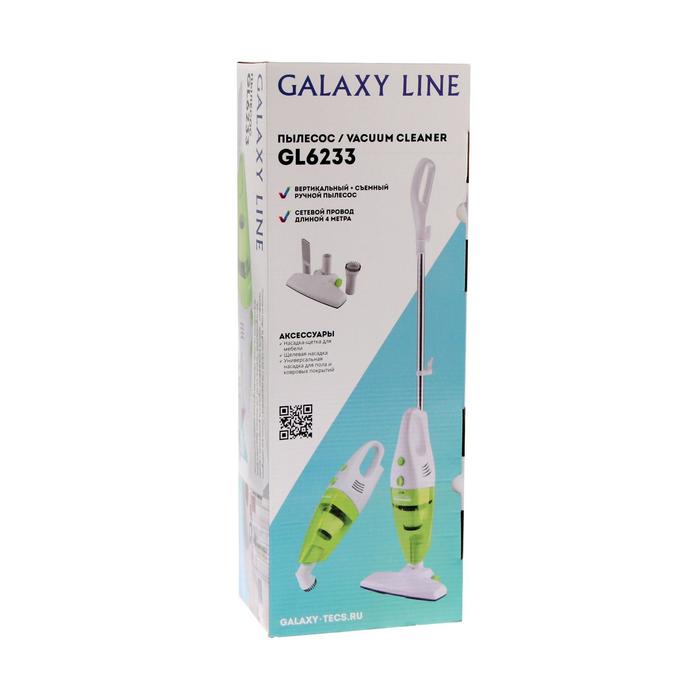 Пылесос Galaxy LINE GL 6233, вертикальный, 700/130 Вт, 1.2 л, белый - фото 51320720