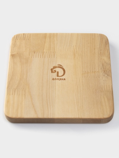 Менажница деревянная Доляна «Мачерата», 18×18×1,8 см, 3 секции, берёза, пропитана маслом