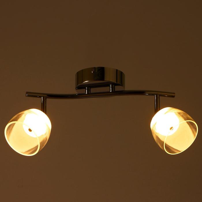 Светильник Aquarius, 2x5Вт LED, хром - фото 1905853492