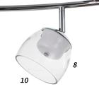 Светильник Aquarius, 2×5 Вт LED, хром - фото 50615619